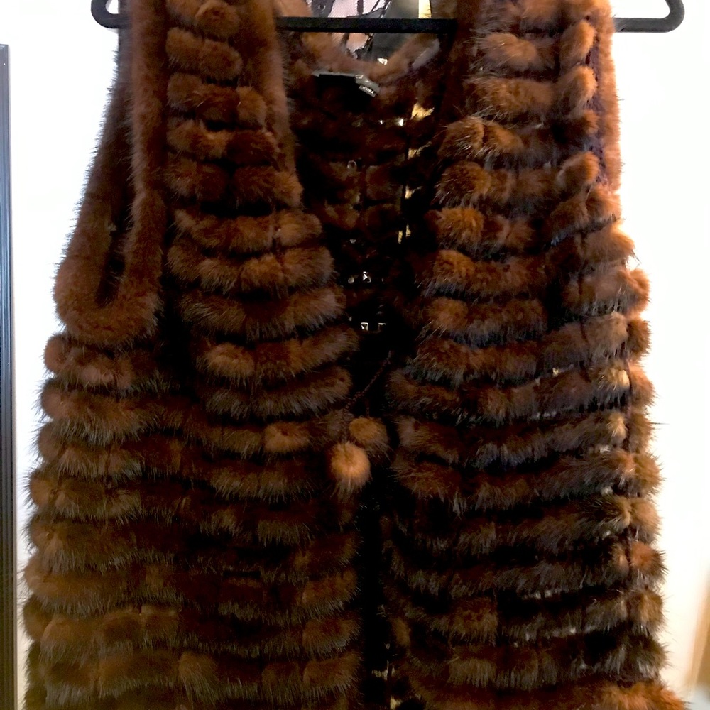 100% mink vest